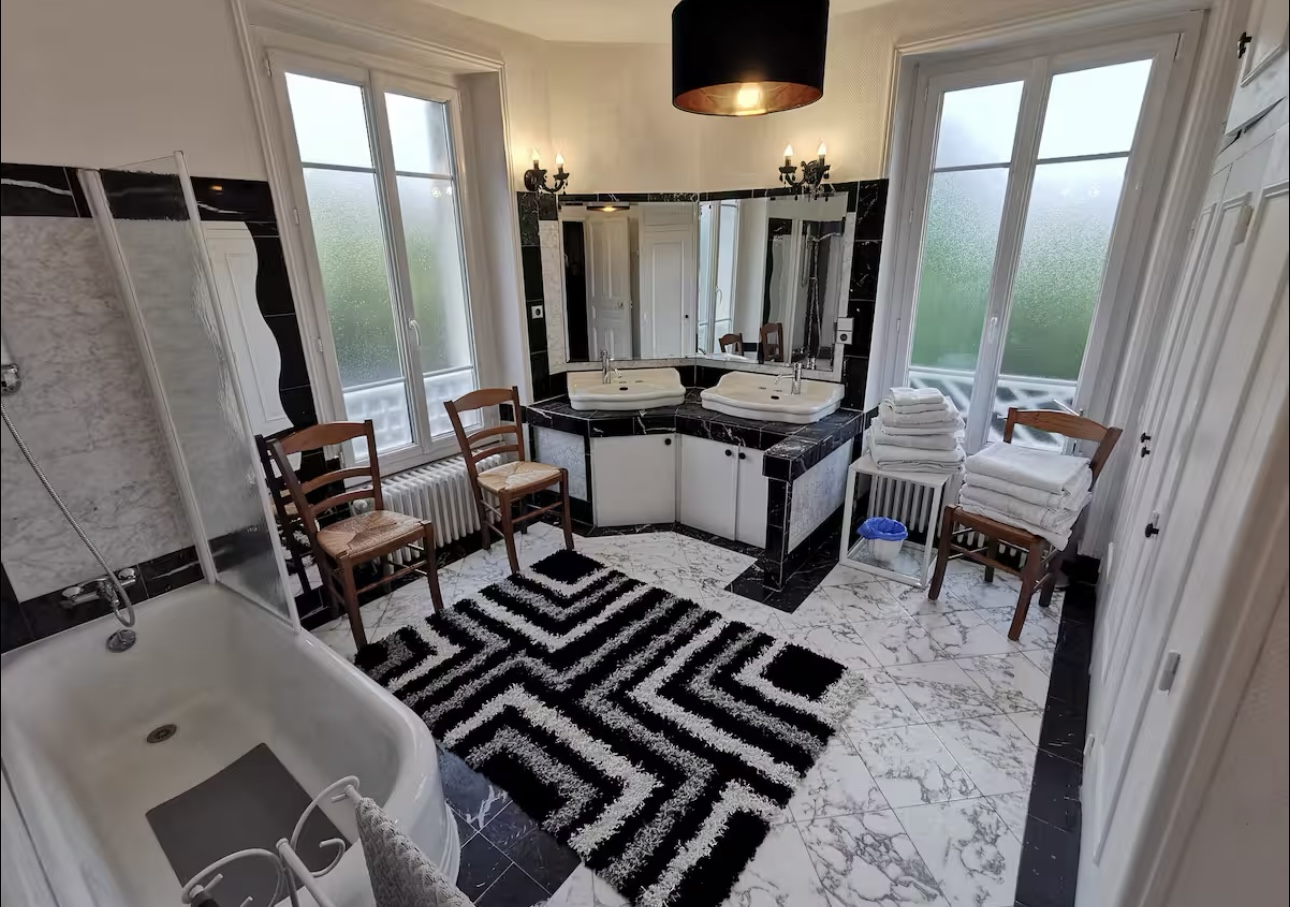 Elegant marble bathroom